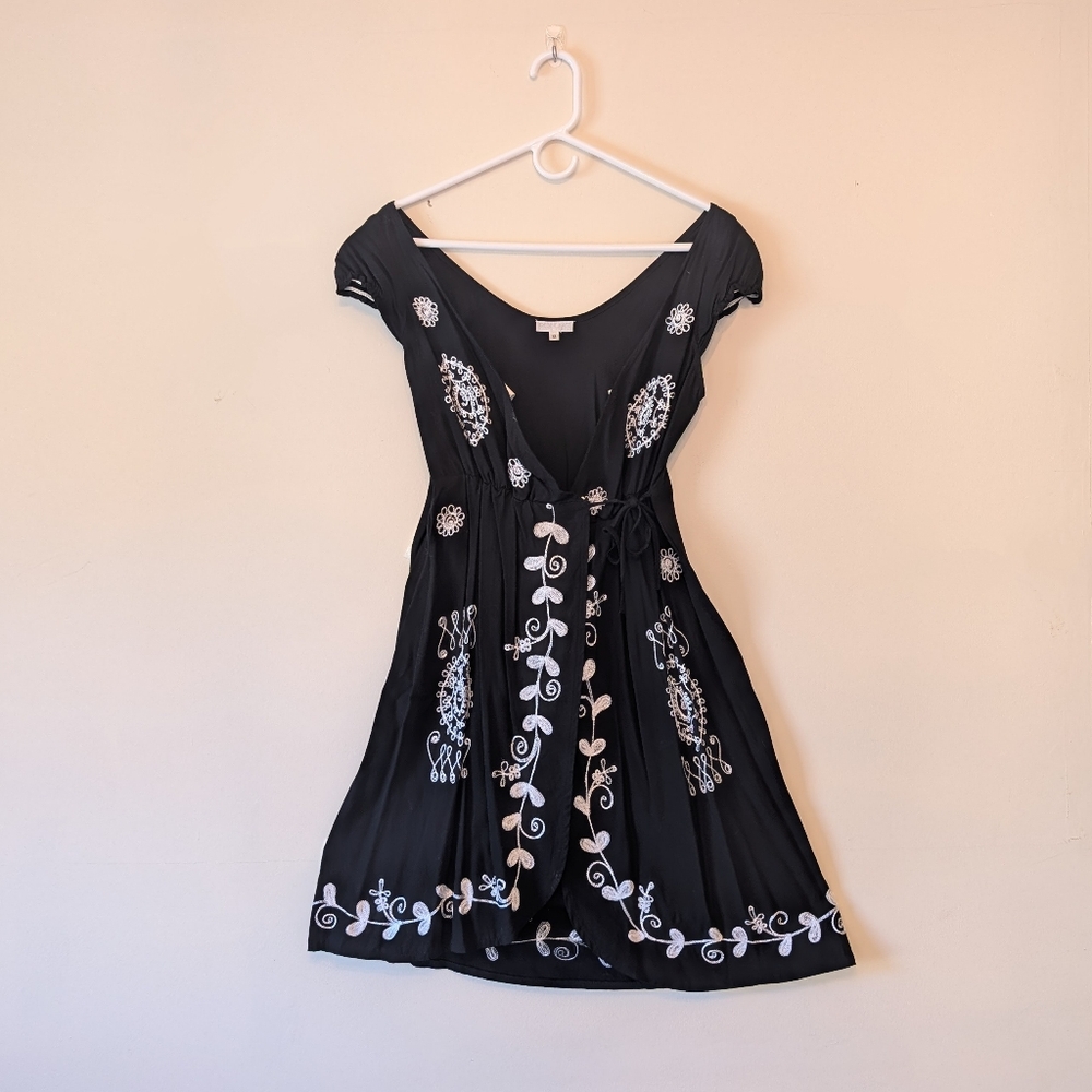 Black Embroidered Dress
